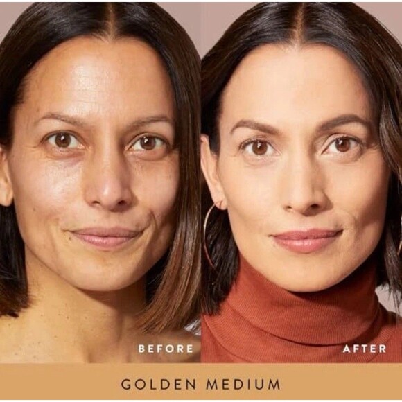 New Laura Geller Double Take Baked Powder Foundation 0.35oz Golden Medium NIB - Picture 6 of 8